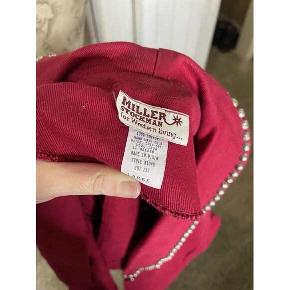 Vintage MILLER STOCKMAN Broomstick Skirt & Jacket Western Glam Hippie Large - Picture 5 of 9